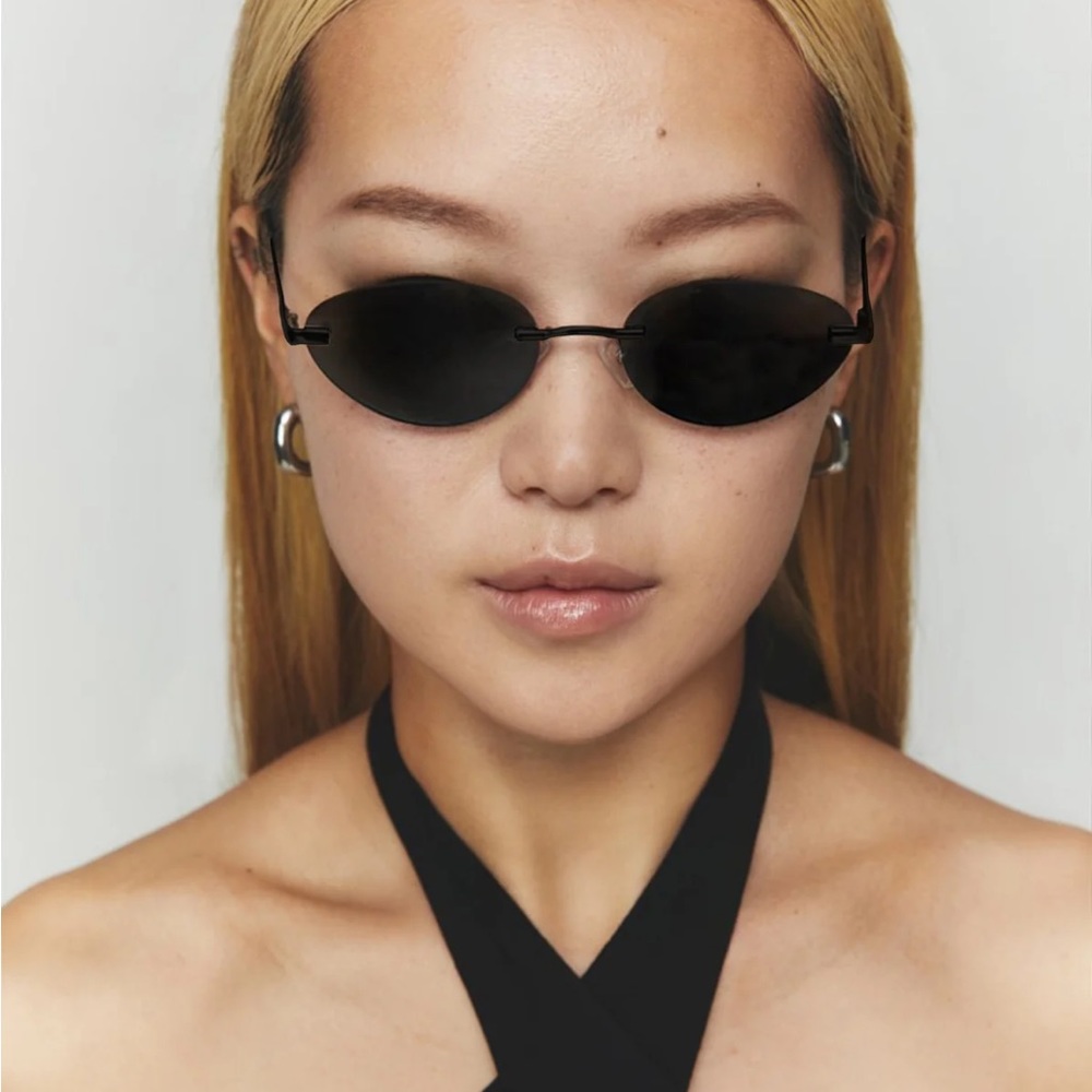 Elisa Johnson TRINITY IN GLOSS BLACK sunglasses
